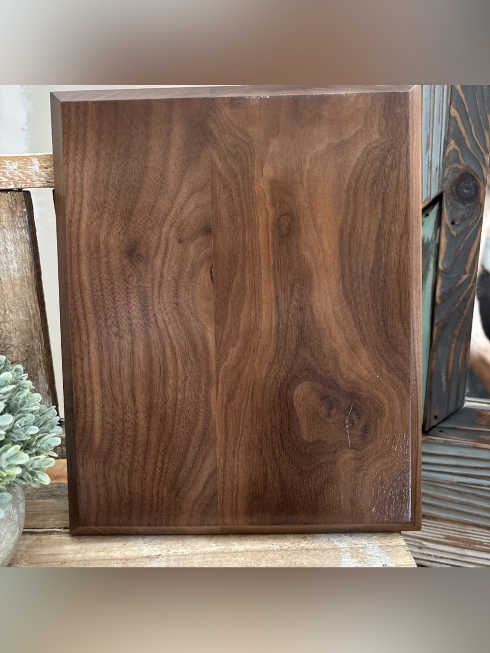 Solid American Black Walnut 8X10 Plaque USA